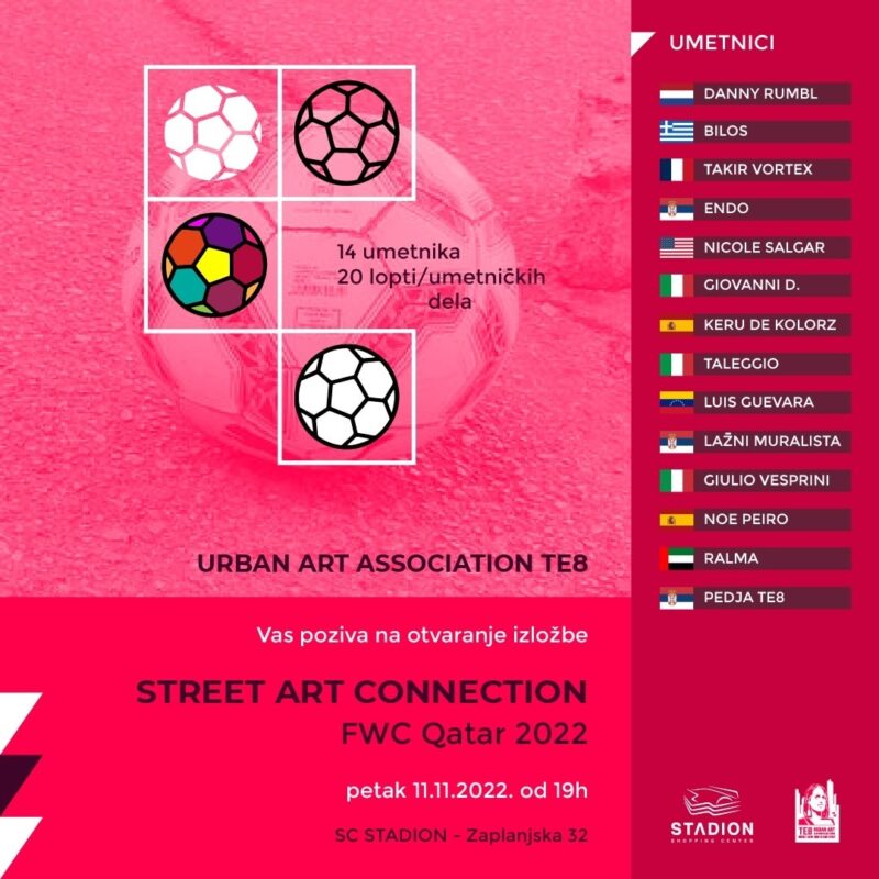 Football World Cup 2022 Art Exhibition in Belgrade